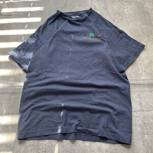 Bayside Vintage Great Smoky Mountains T Shirt Made In USA Size Large Lake Rocks